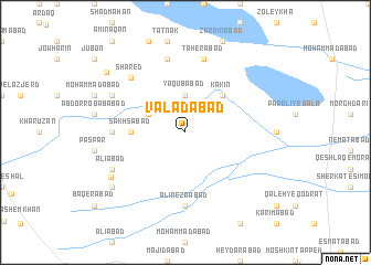 map of Valadābād