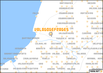 map of Valado de Frades