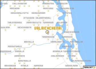 map of Valaichchenai