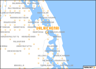 map of Valaichenai