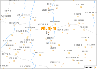 map of Valakai