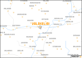 map of Valakėliai