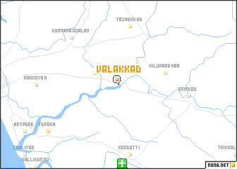 map of Vālakkād