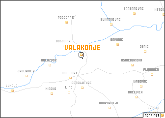map of Valakonje