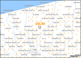 map of Valam