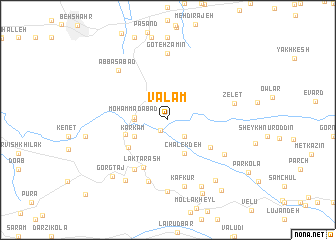 map of Valam