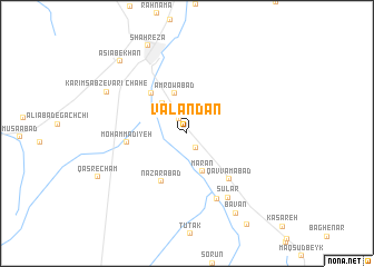 map of Valandān