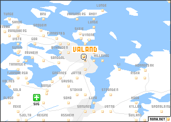 map of Våland