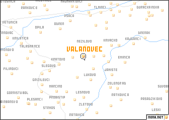 map of Valanovec