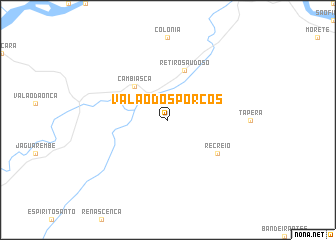 map of Valão dos Porcos