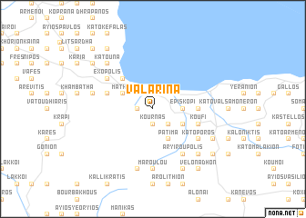 map of Valarína