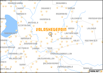 map of Valāshed-e Pā\