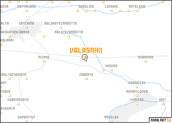 map of Valasniki