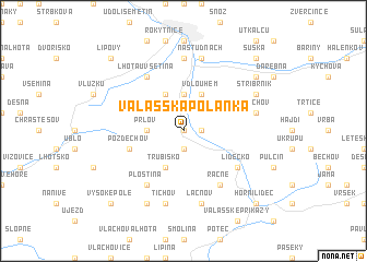 map of Valašská Polanka