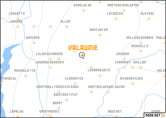 map of Valaurie