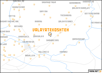 map of Valāyat-e Koshteh