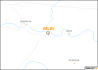 map of Valay