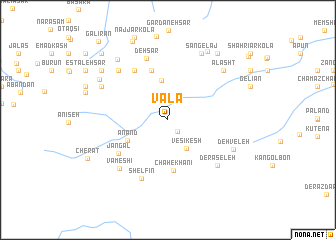 map of Valā