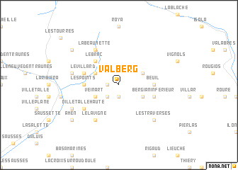 map of Valberg