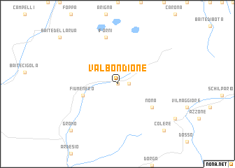 map of Valbondione