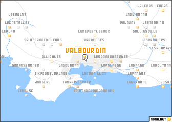 map of Valbourdin