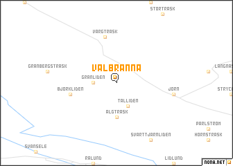 map of Valbränna