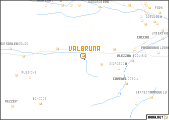 map of Valbruna