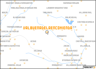 map of Valbuena de la Encomienda