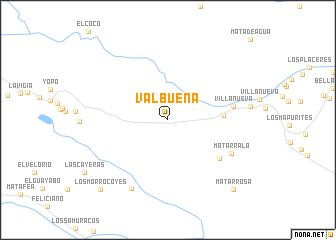 map of Valbuena