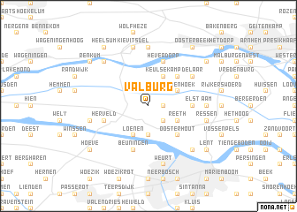 map of Valburg