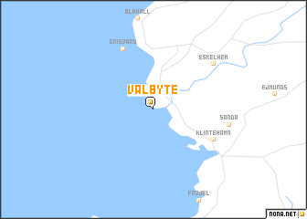 map of Valbyte