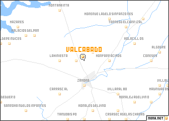 map of Valcabado