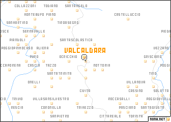 map of Valcaldara