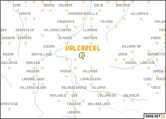 map of Valcárcel