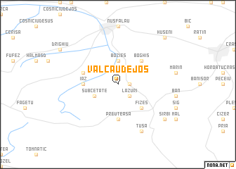 map of Valcău de Jos