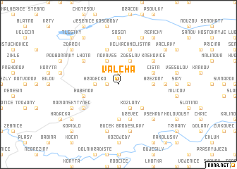 map of Valcha