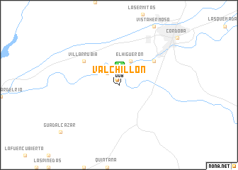 map of Valchillón