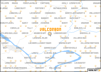 map of Valcorbon