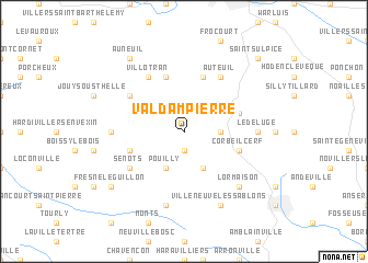 map of Valdampierre