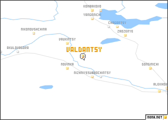 map of Valdantsy