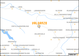 map of Valdanzo