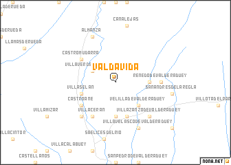 map of Valdavida