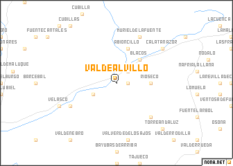 map of Valdealvillo