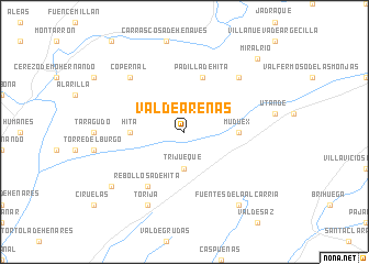 map of Valdearenas