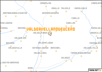 map of Valdeavellano de Ucero