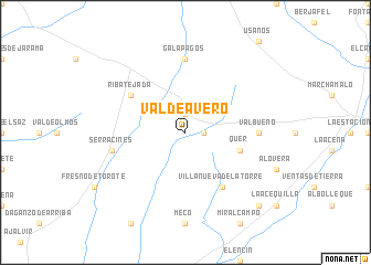 map of Valdeavero