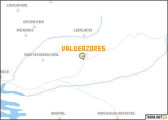 map of Valdeazores