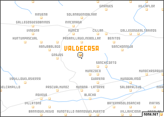 map of Valdecasa