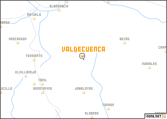 map of Valdecuenca