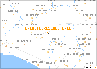map of Valdeflores Colotepec